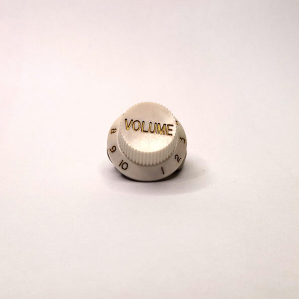 Knob de Guitarra Stratocaster "Volume" (Branco) - Image 2